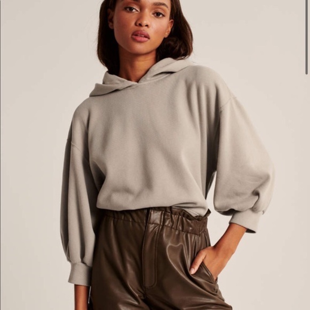 Abercrombie & Fitch Women’s Balloon Sleeve Hoodie
